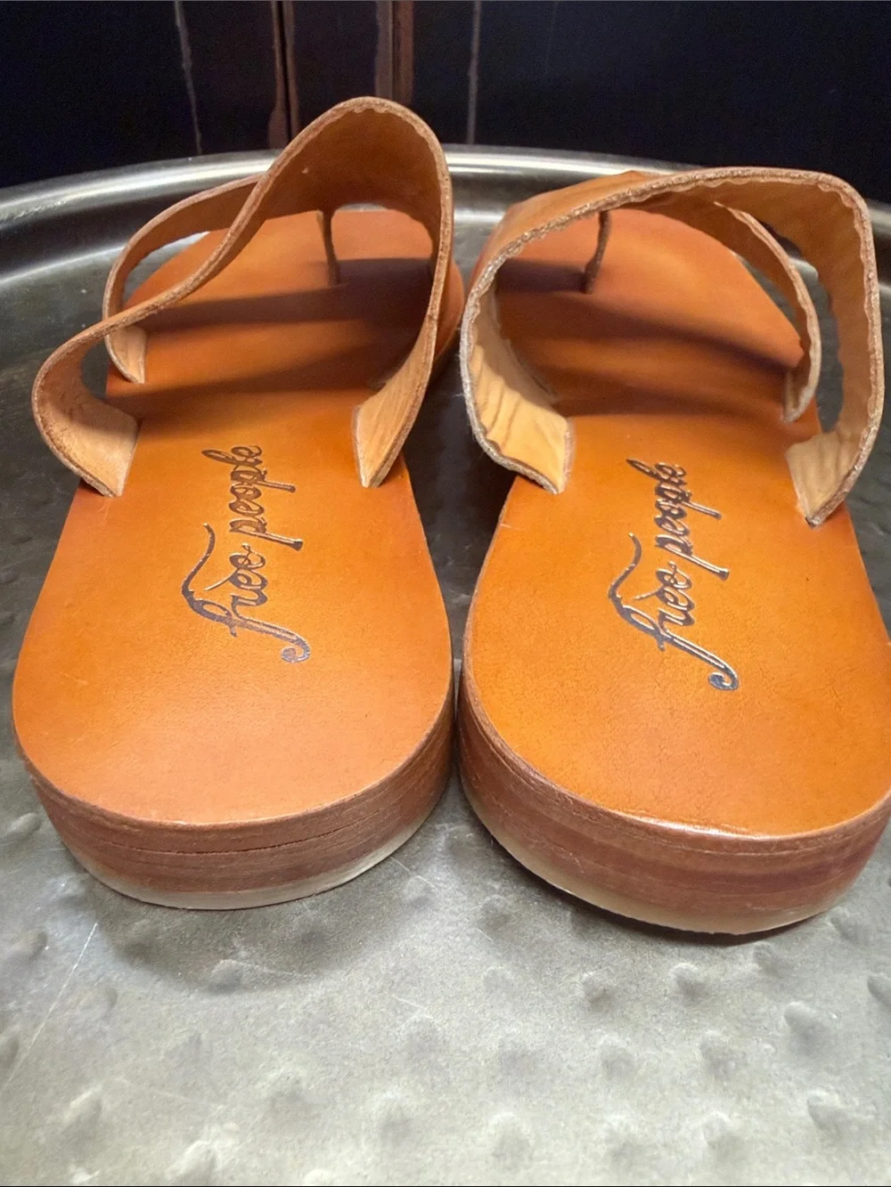 Free People Leather Slip-On Sandals - Picture 7 of 9